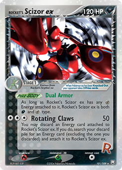 Rocket's Scizor ex, Team Rocket Returns #101, Pokémon TCG card