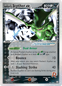 Rocket's Scyther ex, Team Rocket Returns #102, Pokémon TCG card