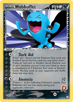 Rocket's Wobbuffet, Team Rocket Returns #47, Pokémon TCG card