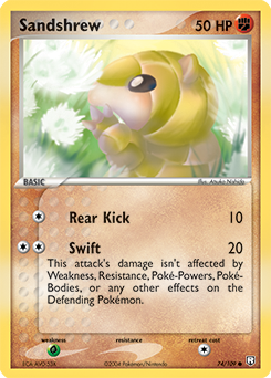 Sandshrew, Team Rocket Returns #74, Pokémon TCG card
