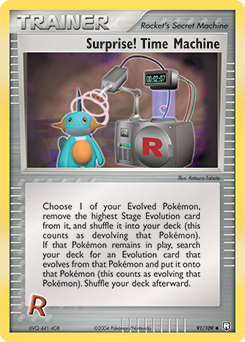 Surprise! Time Machine, Team Rocket Returns #91, Pokémon TCG card
