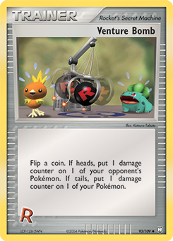 Venture Bomb, Team Rocket Returns #93, Pokémon TCG card