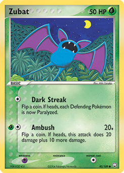 Zubat, Team Rocket Returns #82, Pokémon TCG card