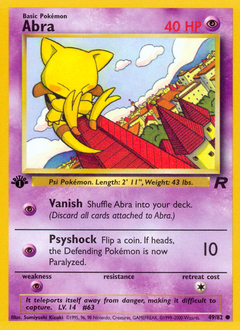 Abra, Team Rocket #49, Pokémon TCG card