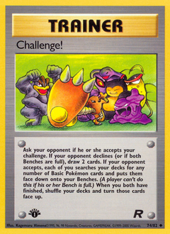 Challenge!, Team Rocket #74, Pokémon TCG card