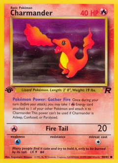 Charmander, Team Rocket #50, Pokémon TCG card