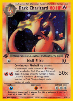 Dark Charizard, Team Rocket #4, Pokémon TCG card