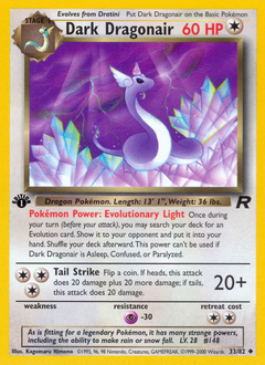 Dark Dragonair, Team Rocket #33, Pokémon TCG card