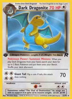 Dark Dragonite, Team Rocket #22, Pokémon TCG card