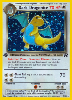 Dark Dragonite, Team Rocket #5, Pokémon TCG card