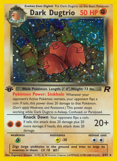 Dark Dugtrio, Team Rocket #6, Pokémon TCG card