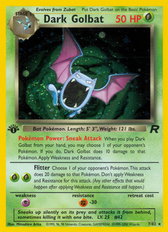 Dark Golbat, Team Rocket #7, Pokémon TCG card