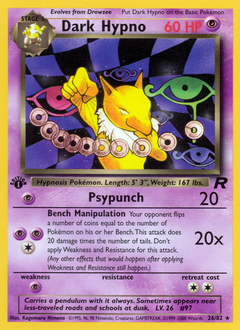 Dark Hypno, Team Rocket #26, Pokémon TCG card