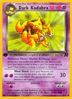 Dark Kadabra, Team Rocket #39, Pokémon TCG card