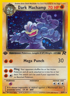 Dark Machamp, Team Rocket #10, Pokémon TCG card