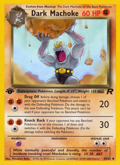Dark Machoke, Team Rocket #40, Pokémon TCG card