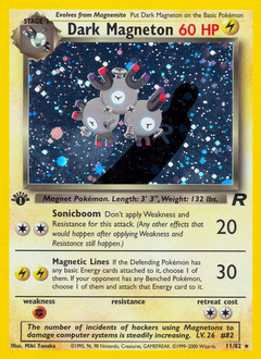 Dark Magneton, Team Rocket #11, Pokémon TCG card