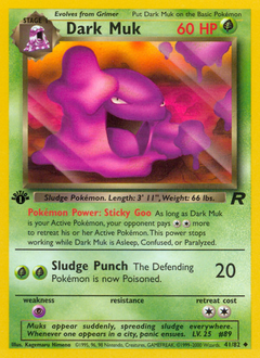 Dark Muk, Team Rocket #41, Pokémon TCG card