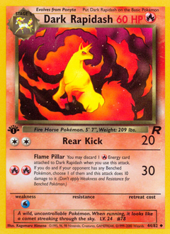 Dark Rapidash, Team Rocket #44, Pokémon TCG card
