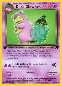 Dark Slowbro, Team Rocket #29, Pokémon TCG card