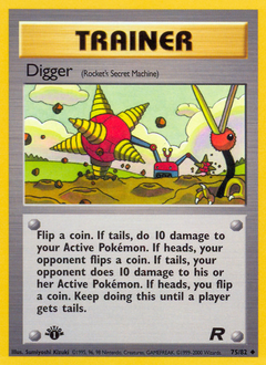 Digger, Team Rocket #75, Pokémon TCG card