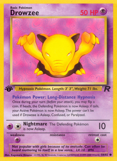Drowzee, Team Rocket #54, Pokémon TCG card