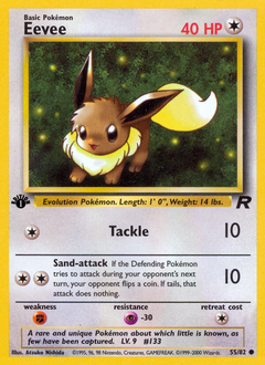 Eevee, Team Rocket #55, Pokémon TCG card