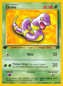 Ekans, Team Rocket #56, Pokémon TCG card