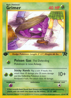 Grimer, Team Rocket #57, Pokémon TCG card