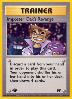 Imposter Oak's Revenge, Team Rocket #76, Pokémon TCG card