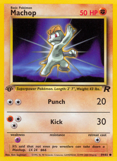Machop, Team Rocket #59, Pokémon TCG card