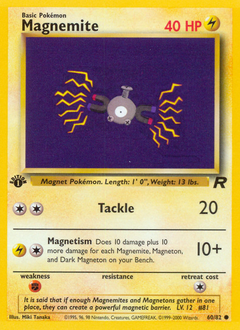 Magnemite, Team Rocket #60, Pokémon TCG card