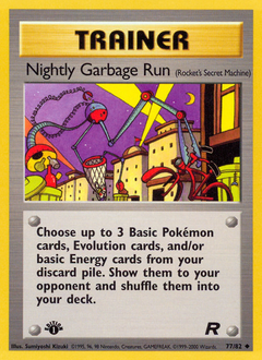 Nightly Garbage Run, Team Rocket #77, Pokémon TCG card