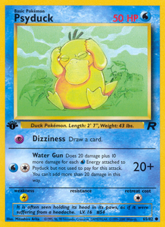 Psyduck, Team Rocket #65, Pokémon TCG card