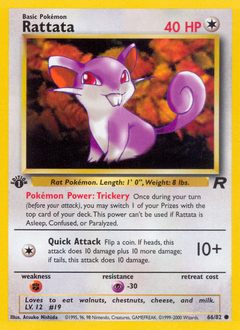 Rattata, Team Rocket #66, Pokémon TCG card