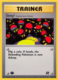 Sleep!, Team Rocket #79, Pokémon TCG card