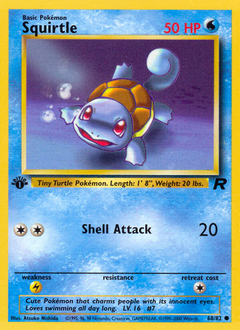 Squirtle, Team Rocket #68, Pokémon TCG card