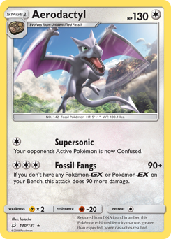 Aerodactyl, Team Up #130, Pokémon TCG card