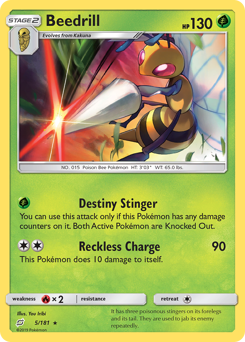 Beedrill, Team Up #5, Pokémon TCG card
