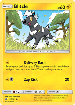 Blitzle, Team Up #44, Pokémon TCG card