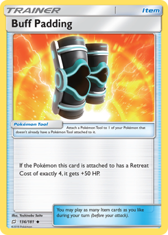 Buff Padding, Team Up #136, Pokémon TCG card