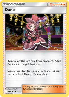 Dana, Team Up #137, Pokémon TCG card