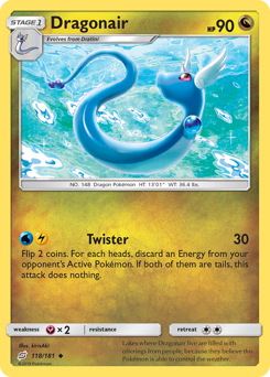 Dragonair, Team Up #118, Pokémon TCG card