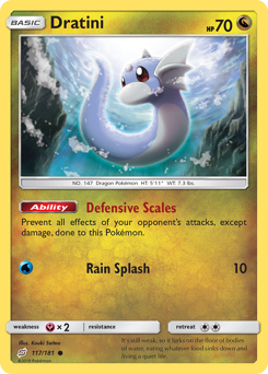 Dratini, Team Up #117, Pokémon TCG card