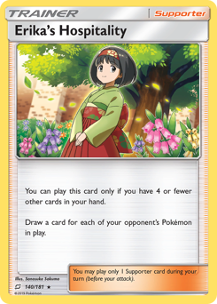 Erika's Hospitality, Team Up #140, Pokémon TCG card