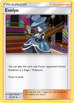 Evelyn, Team Up #141, Pokémon TCG card
