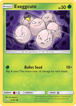 Exeggcute, Team Up #8, Pokémon TCG card