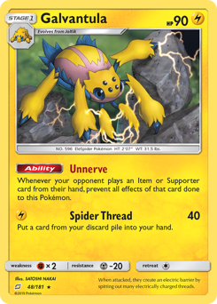 Galvantula, Team Up #48, Pokémon TCG card