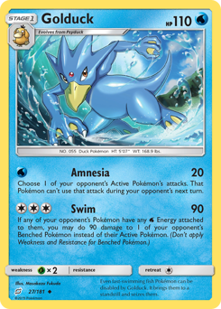 Golduck, Team Up #27, Pokémon TCG card