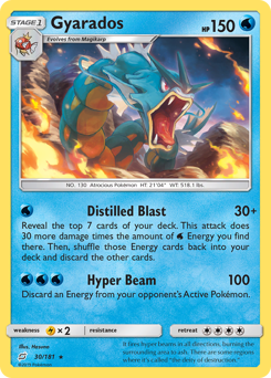 Gyarados, Team Up #30, Pokémon TCG card